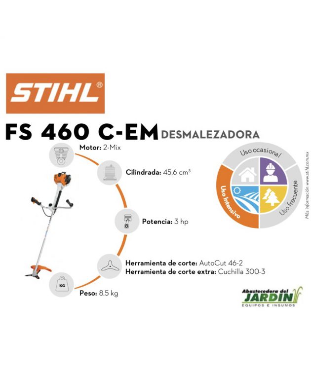 Desmalezadora c/Cuchilla Stihl FS 460 México